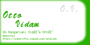 otto vidam business card